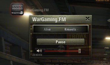 Радио Wargaming FM в ангаре с графическим интерфейсом [0.9.16]